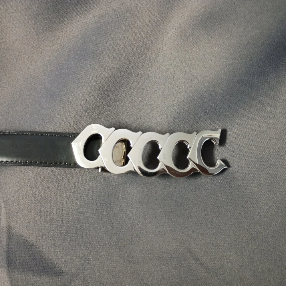 ❤️CARTIER PARIS SILVER BUCKLE WITH BLACK & BURGUNDY REVERSIBLE BELT 31-33.5 - Picture 9 of 9